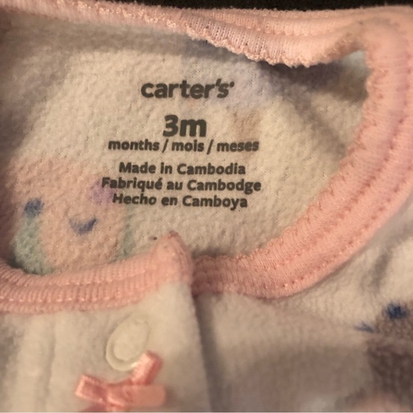 Free with purchase - Carter’s Button Up Fleece Sleeper - Picture 2 of 4
